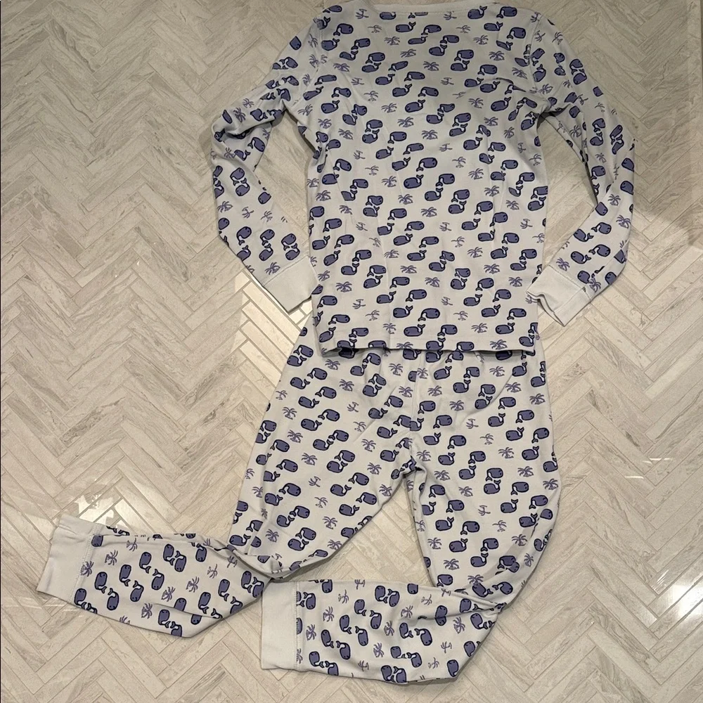 Roller Rabbit Kids Blue Whale Print Pajamas, size 10